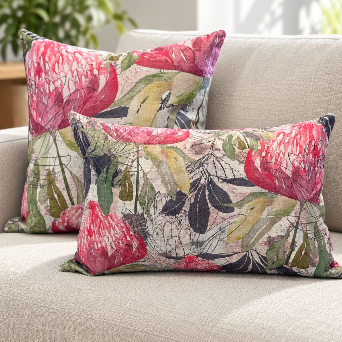 pink australian made cushion