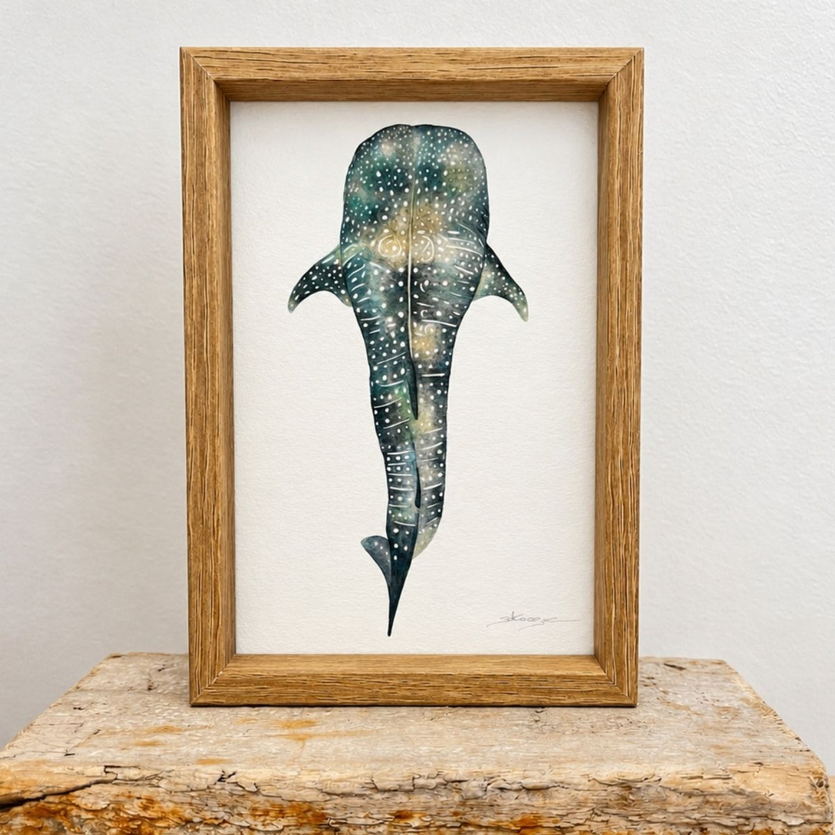 Whale Shark - Mini Framed Print
