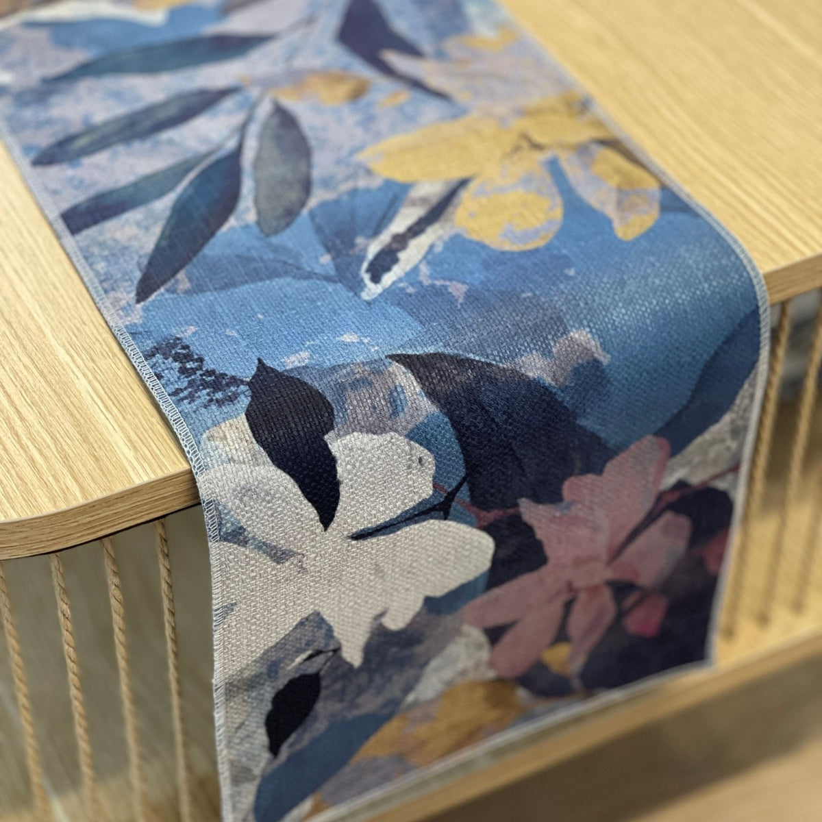 floral table runner