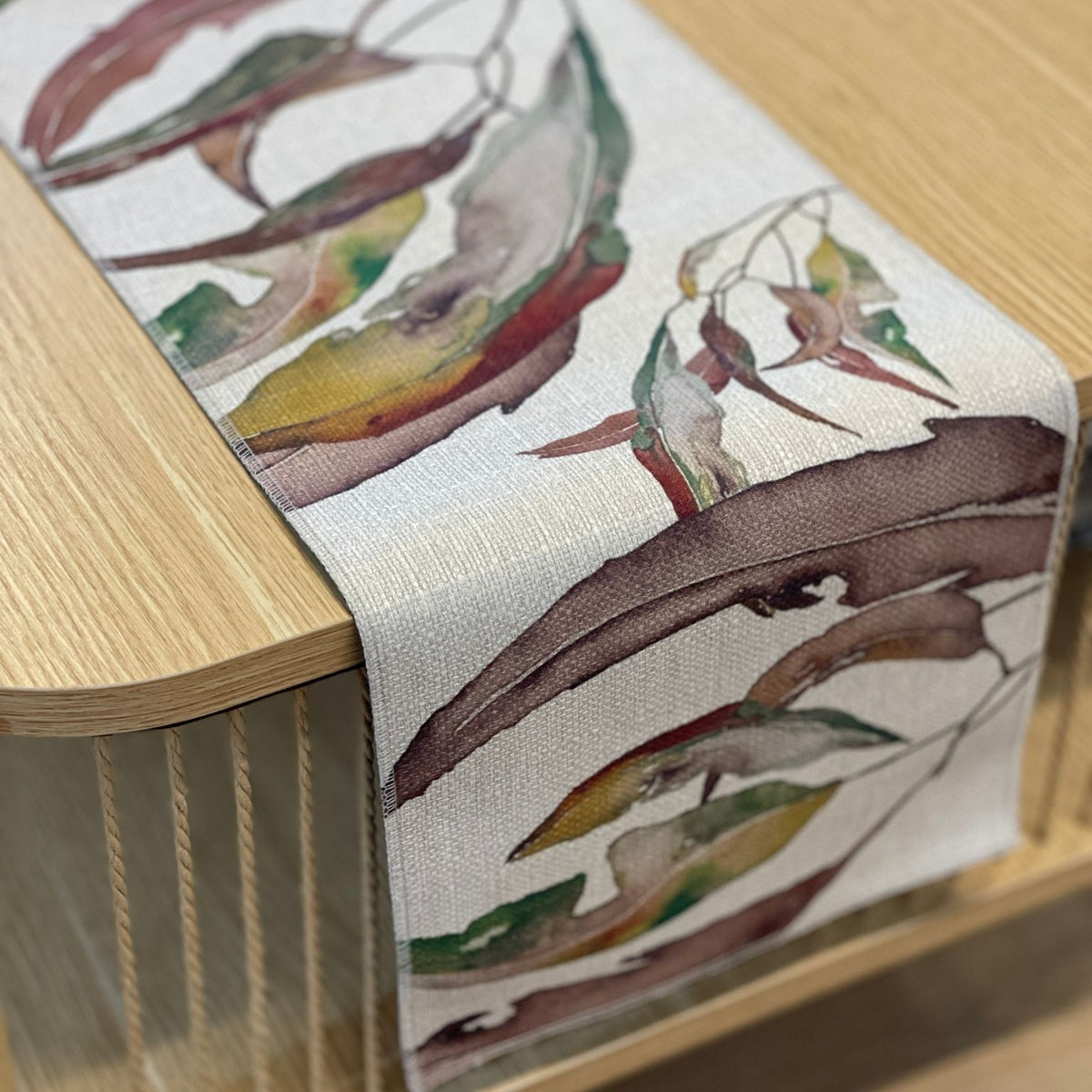 australiana table runner neutral